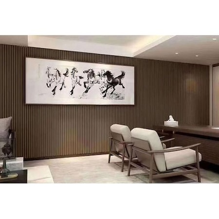 Ejoy Mocha Brown Slat Wood Panels for Walls - Sleek, 4PK WC7G_013